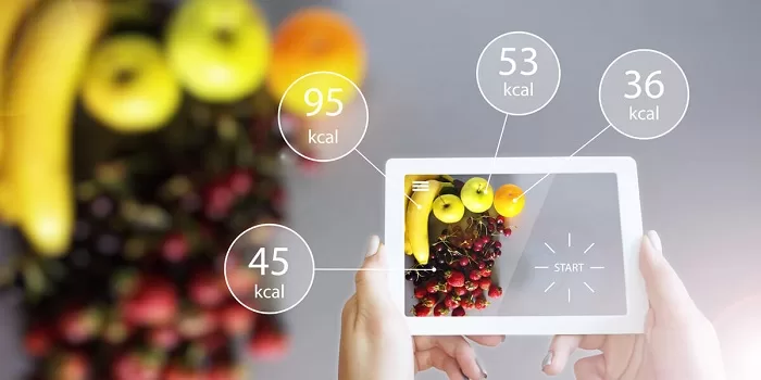 AI analysing Food jpg