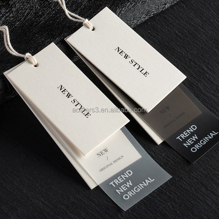 high-end silk garment tags