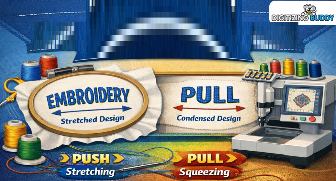 Understanding Push and Pull Compensation in Embroidery