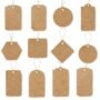 cardboard half circle tags 90x90