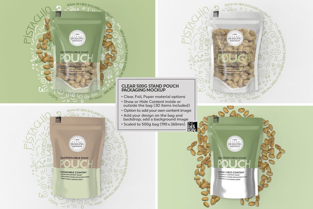 customized lay flat pouches