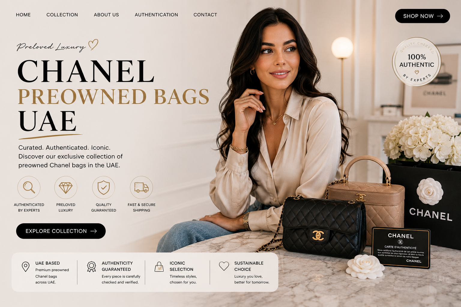 Chanel preowned bags uae