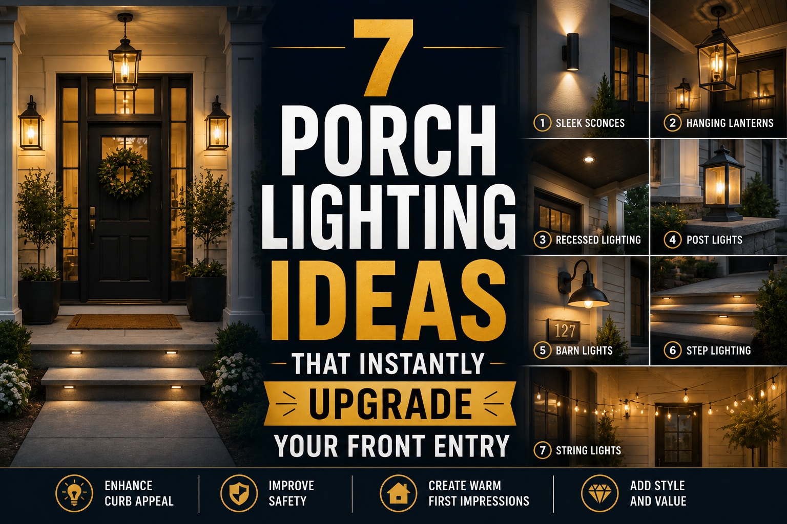 7 Porch Lighting Ideas