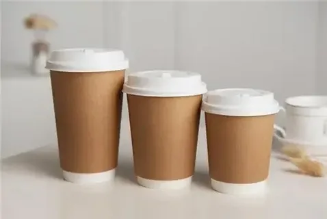 Sturdy Heavy Double Wall Paper Cups For Warm Drinks
