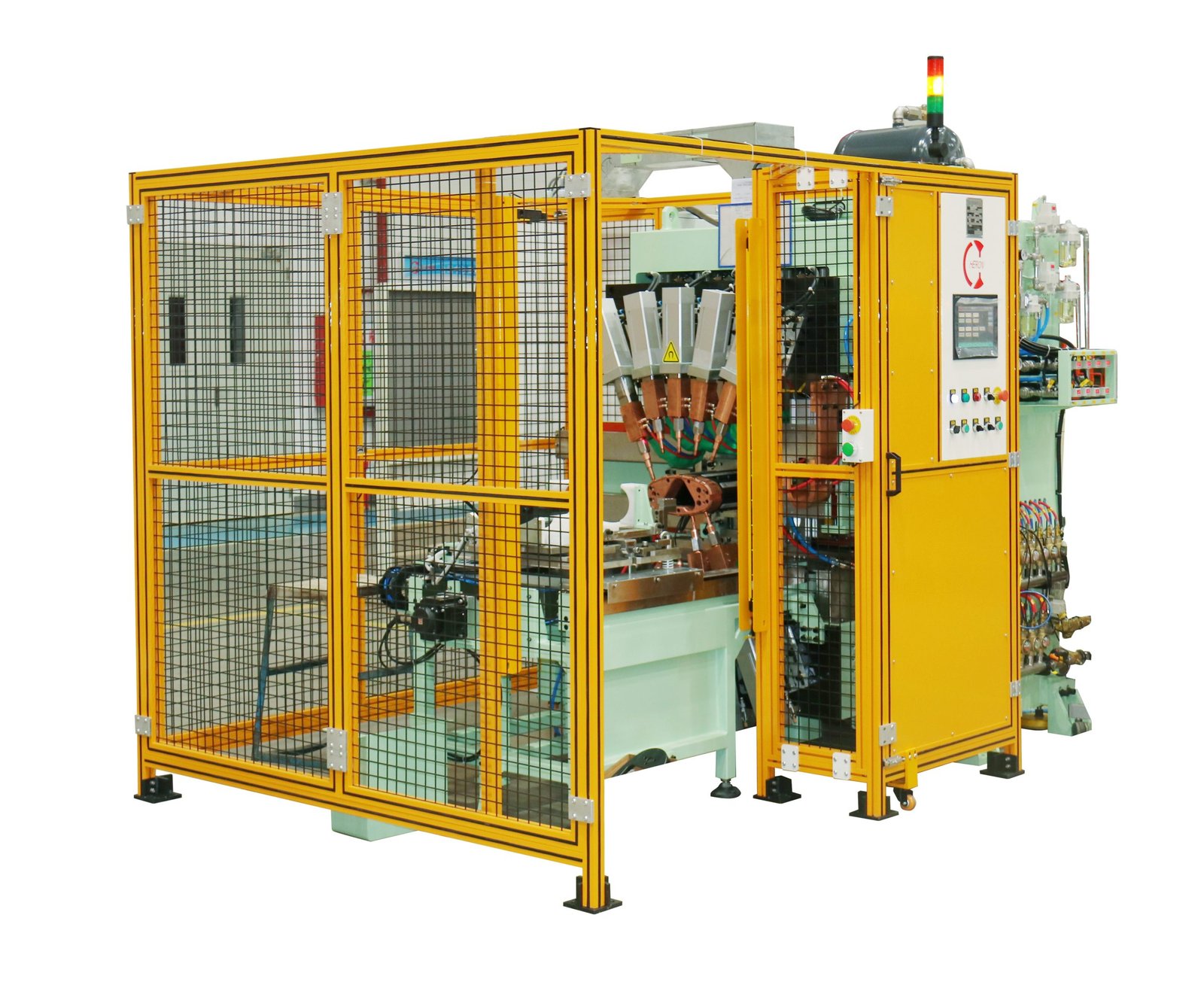 exhaust muffler welding machine
