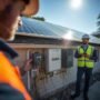 lucid origin_Highly_realistic_side angle_photograph_of_a_solar_technician_performing_an_outdo 0 90x90