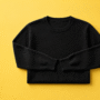 Black Sweater on Yellow Background 90x90