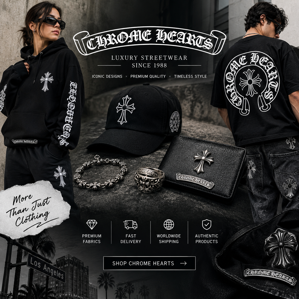 Chrome Hearts Clothing Luxury Streetwear and Women Chrome Heart Jeans Guide